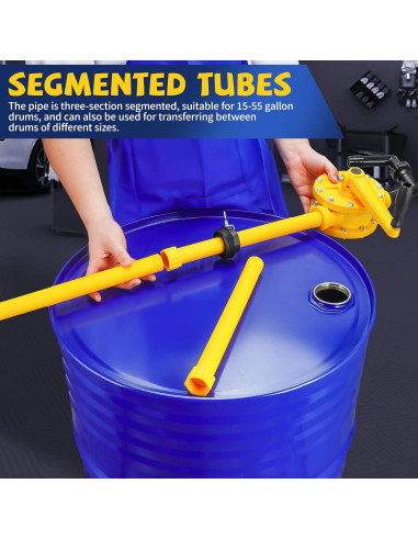 Bomba de Tambor Manual TALFIT 55 Galones 10 GPM Químicos