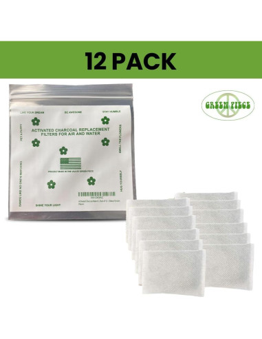 Desodorante Natural Green Piece - 12 Sachets de Carbón Activado
