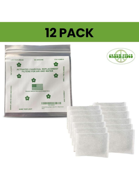 Desodorante Natural Green Piece - 12 Sachets de Carbón Activado Desodorante Natural Green Piece - 12 Sachets de Carbón Activado
