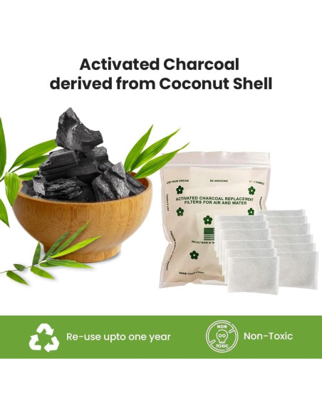 Desodorante Natural Green Piece - 12 Sachets de Carbón Activado Desodorante Natural Green Piece - 12 Sachets de Carbón Activado