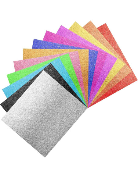 120 Hojas de Foil Colorido Xthrotsenk 8x8.5 cm para Manualidades 120 Hojas de Foil Colorido Xthrotsenk 8x8.5 cm para Manualidades