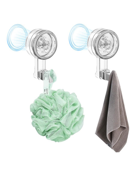 Ganchos de Ventosa Coastacloud 2 Piezas Alta Resistencia