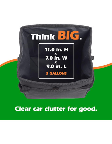 Basurero Plegable para Auto Drive - A Prueba de Fugas, Negro