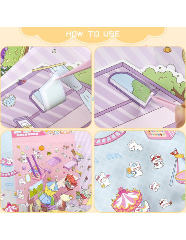 24 Sets de Pegatinas 3D DIY Aifong para Alivio de Estrés