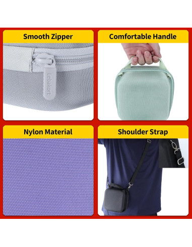 Funda de Almacenamiento Lebakort para Cámara Fujifilm Mini 12/11 Verde Menta