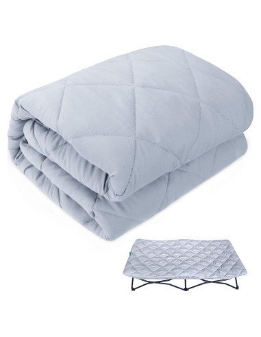 Sábana Acolchada Biloban para Cama Portátil My Cot 54x28 Gris