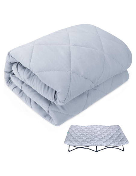 Sábana Acolchada Biloban para Cama Portátil My Cot 54x28 Gris