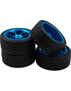 Aros de Rueda 12mm HIRCQOO con Neumáticos 65mm para RC 2