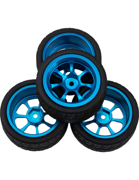 Aros de Rueda 12mm HIRCQOO con Neumáticos 65mm para RC