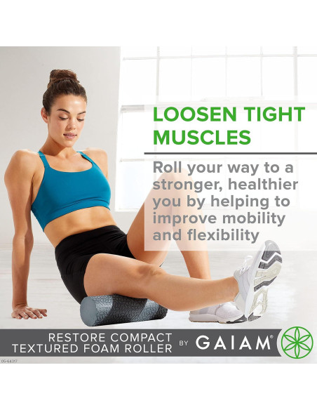 Rodillo de espuma Gaiam Restore 30.5 cm para masaje muscular