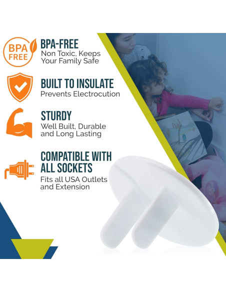 Cubiertas de Enchufes Wappa Baby 32 Unidades Seguridad Niños