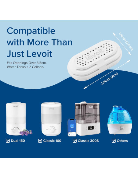 Cartucho de Desmineralización LEVOIT 3-Pack para Humidificadores