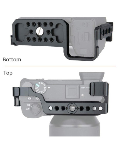 Jaula para cámara Niceyrig 340 para Sony A6600 con rieles NATO