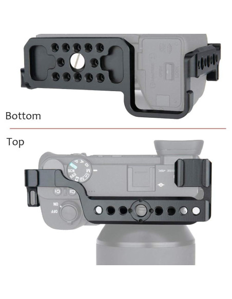 Jaula para cámara Niceyrig 340 para Sony A6600 con rieles NATO Jaula para cámara Niceyrig 340 para Sony A6600 con rieles NATO