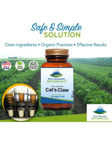 Cápsulas de Garra del Diablo Pure Mountain Botanicals 90 Unidades 1000mg