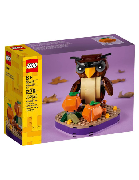 LEGO Búho de Halloween 6345434 con 2 calabazas y flores