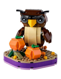 LEGO Búho de Halloween 6345434 con 2 calabazas y flores 2