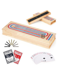 Juego de Mesa Cribbage Kvintes Madera Premium 3 Jugadores