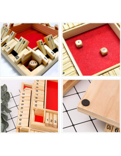 Juego de Mesa Cierra La Caja DC-BEAUTIFUL Madera Rojo 2