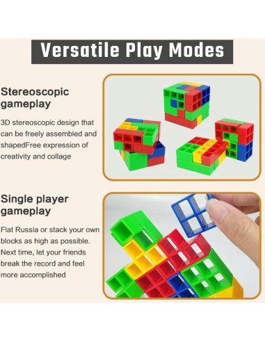 Juego de Apilamiento Gdaytao 48 Piezas Ecológico para Niños