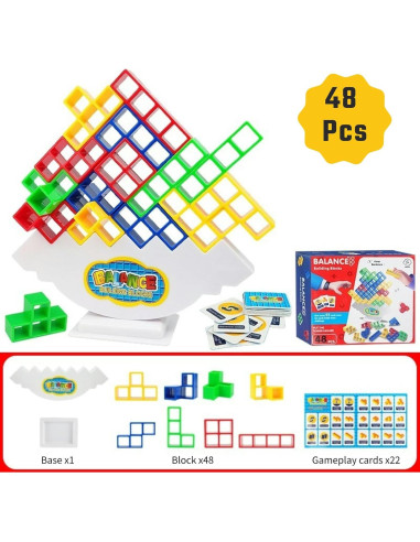 Juego de Apilamiento Gdaytao 48 Piezas Ecológico para Niños