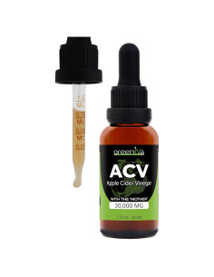Gotas de Vinagre de Sidra de Manzana GreenIVe 100% Puro