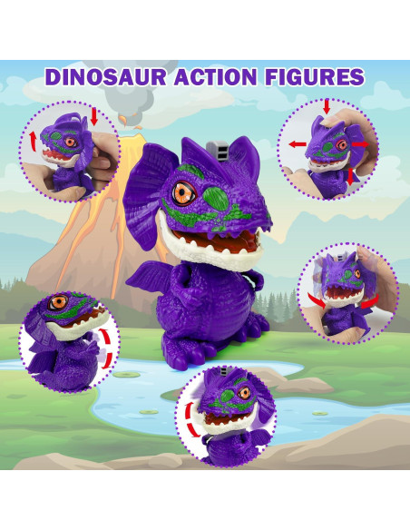 Juguetes Dinosaurios Leetous Paquete 4 Figuras Educativas