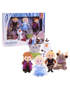 Conjunto de Peluches Disney Frozen 2 Just Play - Anna, Elsa, Olaf y más