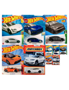 Conjunto Hot Wheels Matchbox Tesla 1:64 - Modelos Premium