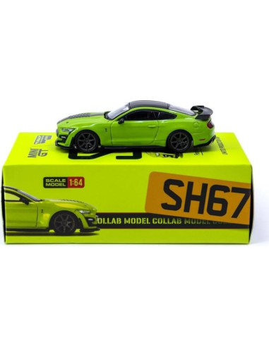 Coche Diecast Shelby GT500 1/64 Verde True Scale