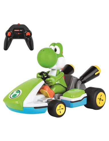 Coche RC Carrera Mario Kart Yoshi 1:16 2.4 GHz Resistente