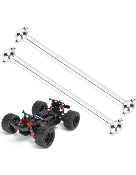 Eje de Conducción RC Yosoo 1/18 Metal 53mm 2 Pcs Reemplazo