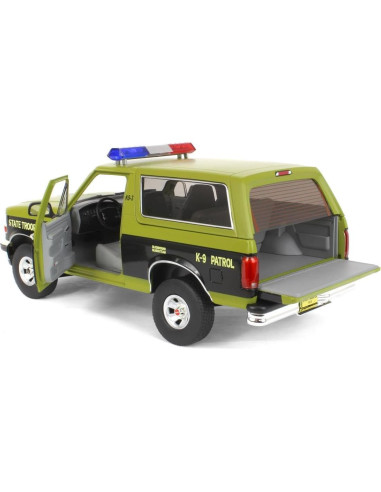 Coche de Juguete Greenlight Bronco Policía K-9 1/18