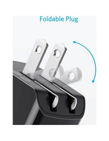 Cargador USB Anker PowerPort Mini 12W Doble Puerto Negro