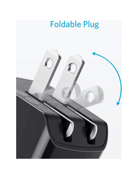 Cargador USB Anker PowerPort Mini 12W Doble Puerto Negro