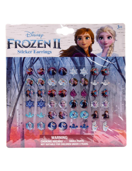 Pendientes de Pegatina Disney Frozen - Set 48 Piezas Olaf, Anna, Elsa