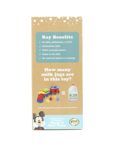 Tren de Apilar y Clasificar Green Toys Mickey Mouse