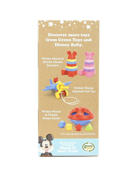 Tren de Apilar y Clasificar Green Toys Mickey Mouse Tren de Apilar y Clasificar Green Toys Mickey Mouse