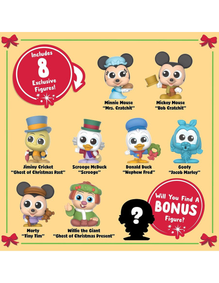 Disney Doorables Cuento de Navidad Mickey 8 Figuras
