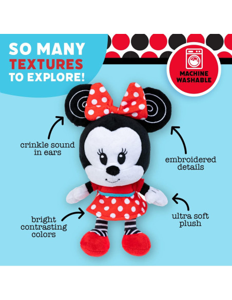 Peluches Disney Minnie Kids Preferred 25.4 cm Blanco y Negro Peluches Disney Minnie Kids Preferred 25.4 cm Blanco y Negro