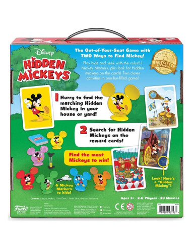 Juego de Escondite Mickey Oculto Funko Disney para 2-6 Jugadores