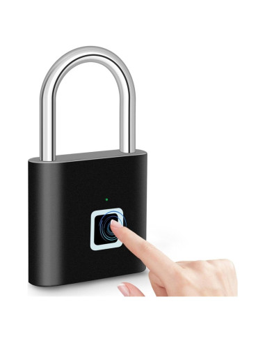Candado Biométrico de Huellas Dactilares Genérico Negro