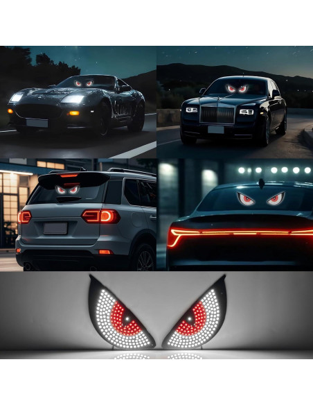 Luz Ojos del Diablo LED LECART para Coche Rojo y Blanco