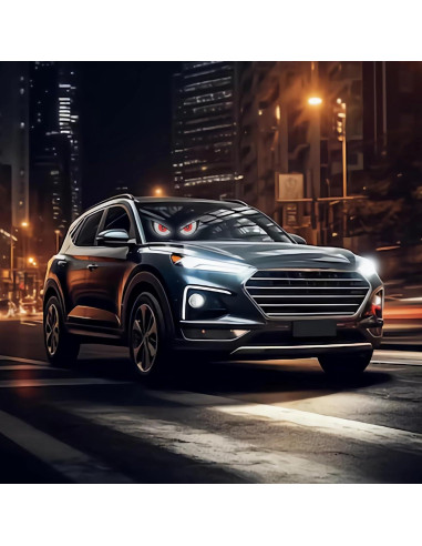 Luz Ojos del Diablo LED LECART para Coche Rojo y Blanco