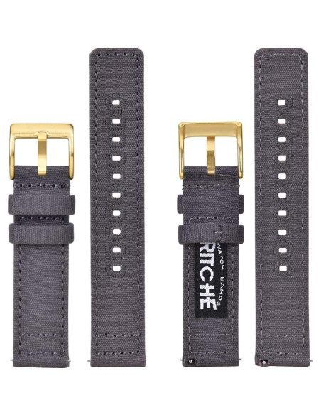 Correa de Reloj de Lona Ritche 18mm 20mm 22mm 24mm Rápida