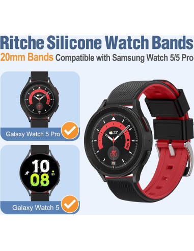 Banda de Reloj Silicona Ritche 18mm 20mm 22mm 24mm Unisex