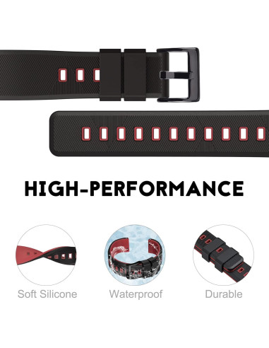 Banda de Reloj Silicona Ritche 18mm 20mm 22mm 24mm Unisex