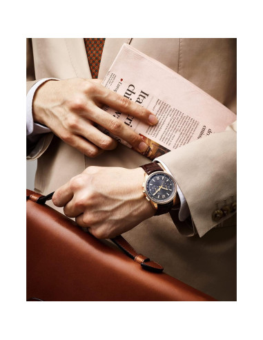 Correa de Reloj de Cuero BINLUN Patrón Cocodrilo 13 Tamaños