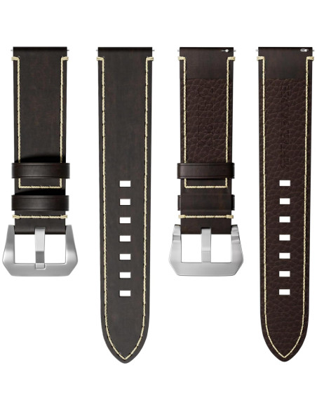 Correa de Reloj de Cuero 22mm RBIPO con Liberación Rápida