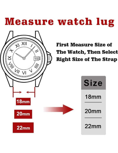 Correa de Reloj de Cuero Ritche 20mm para Samsung Galaxy